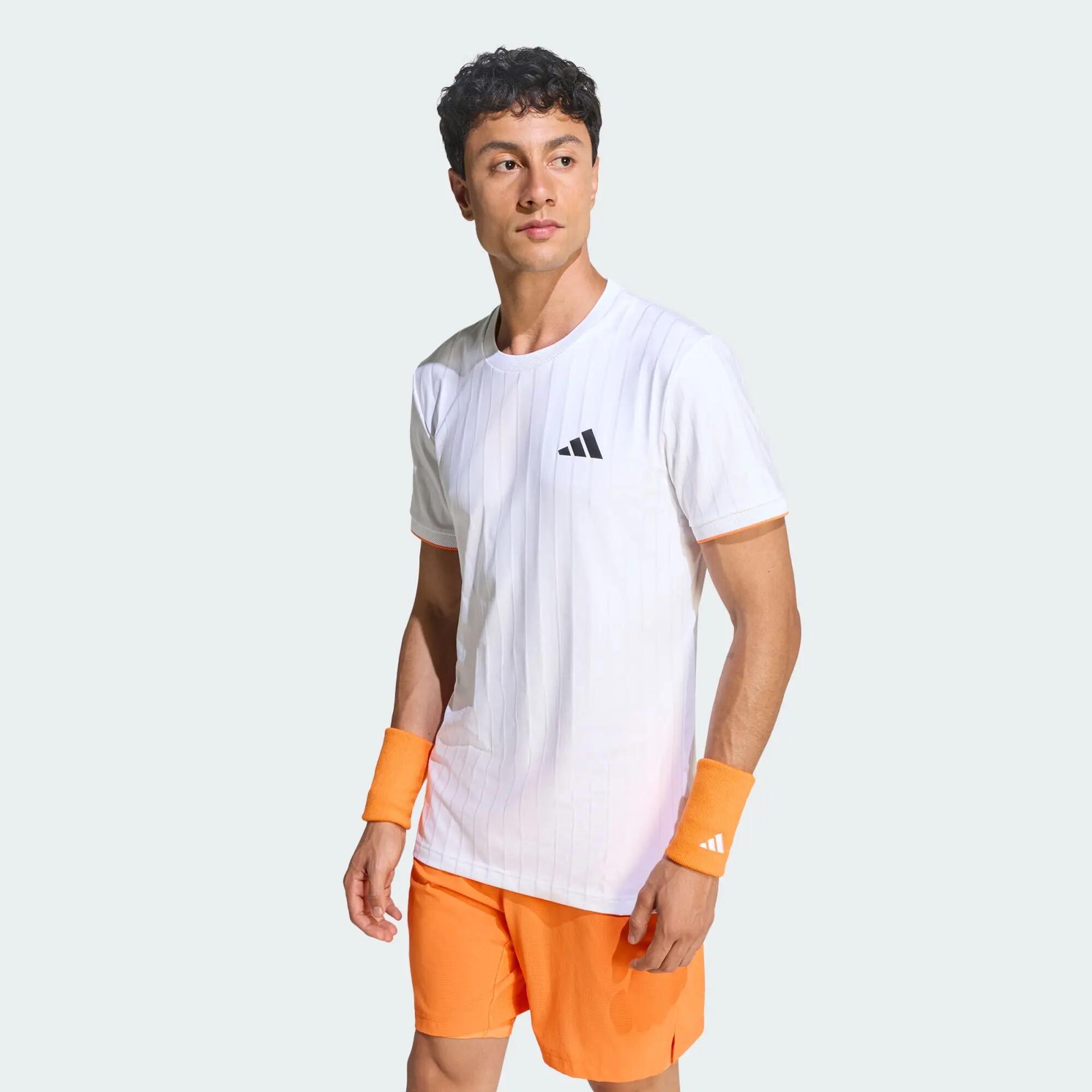 Adidas FLFT TEE PRO Men Tennis T-Shirts White -  2