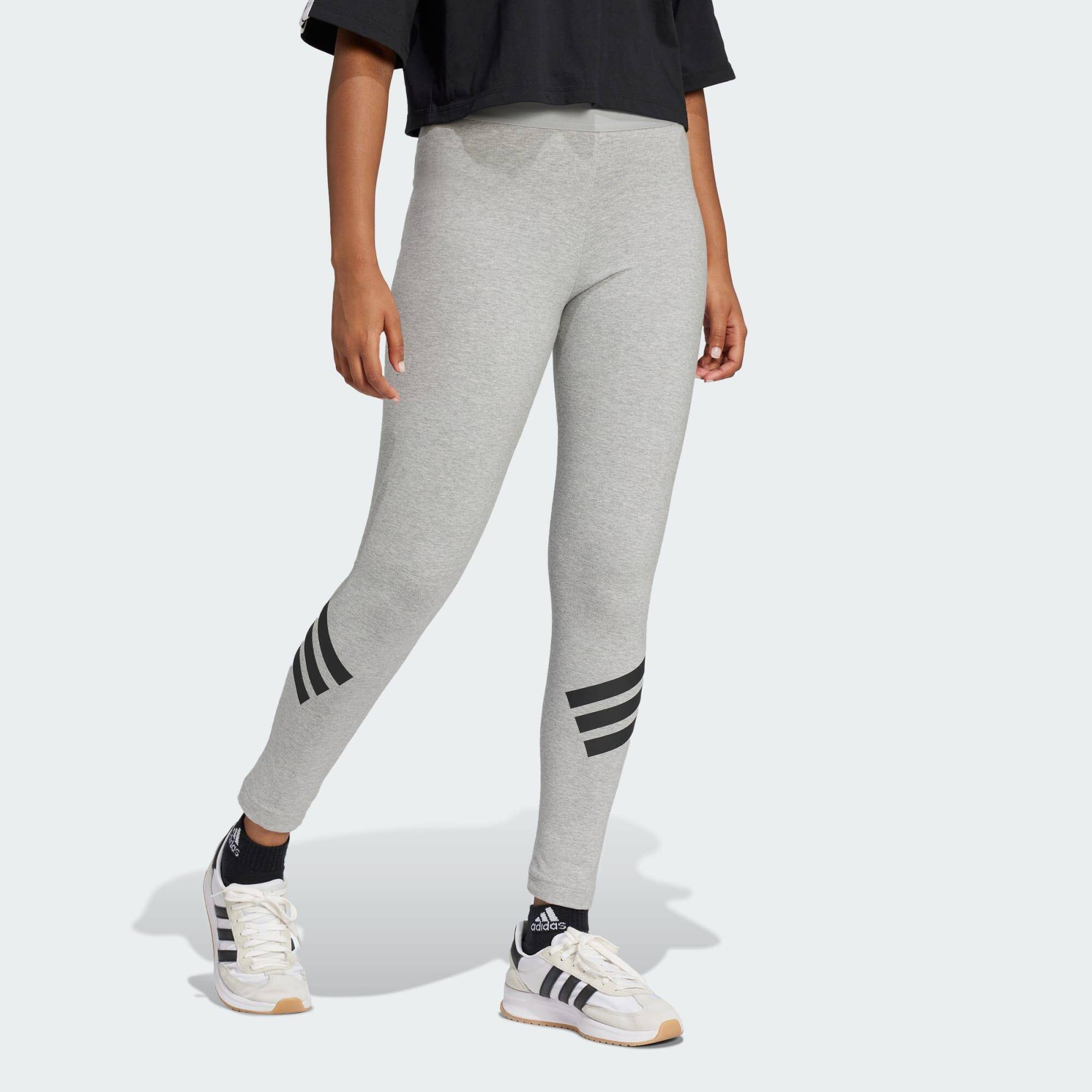 Adidas W FI 3S LEGGING Women Sportswear Tights Grey -  4