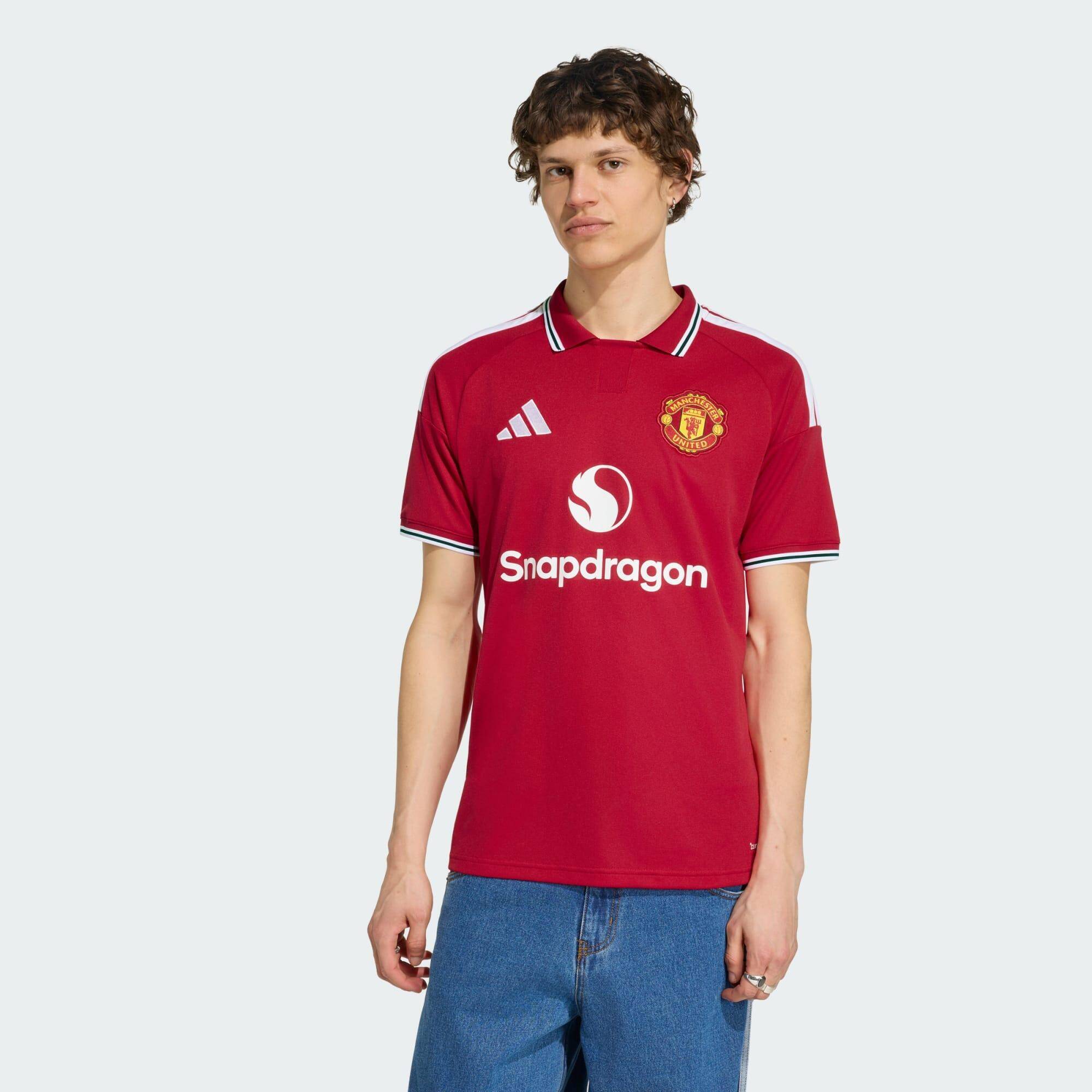 Adidas MUFC H JSY Men Football Jerseys Red -  3