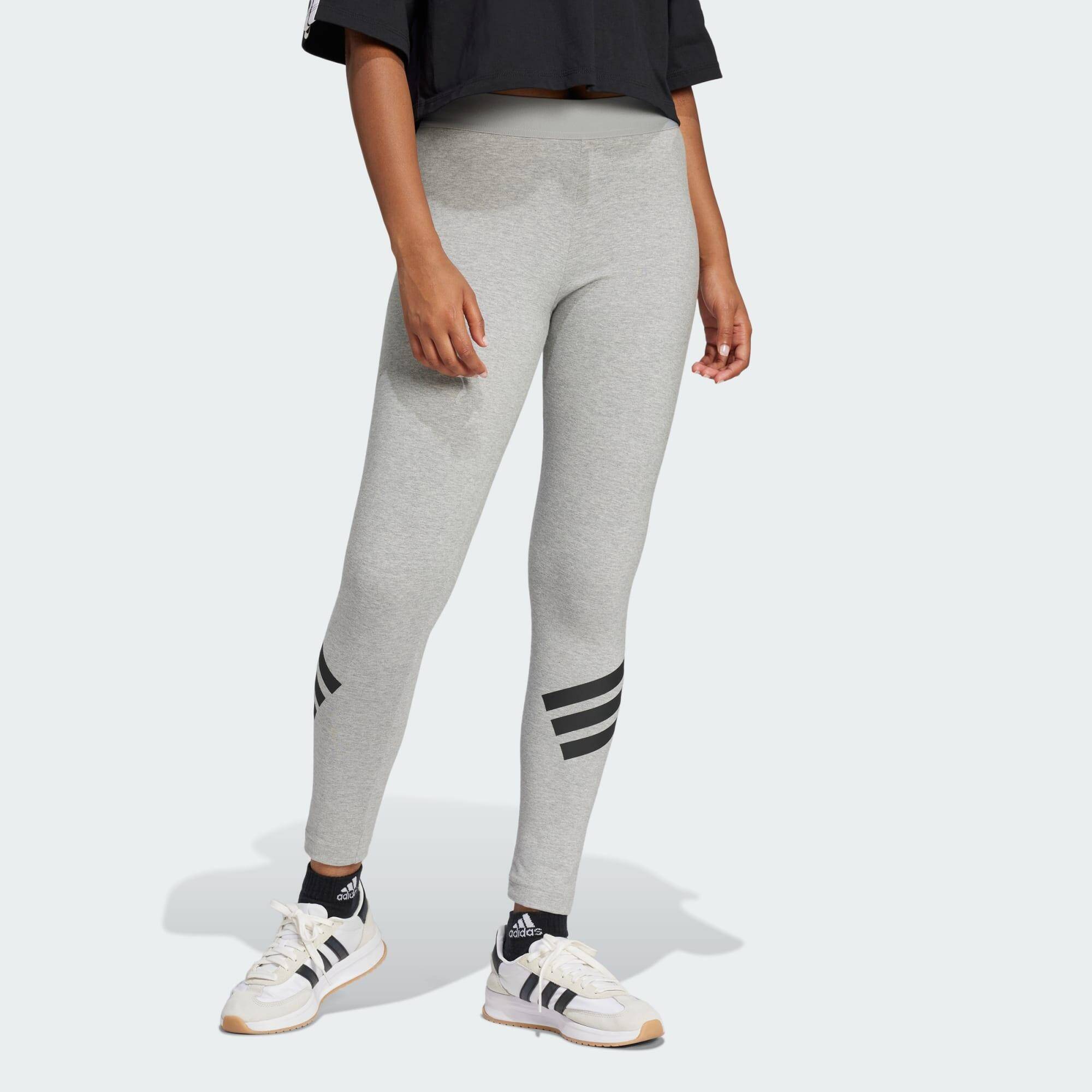 Adidas W FI 3S LEGGING Women Sportswear Tights Grey -  2