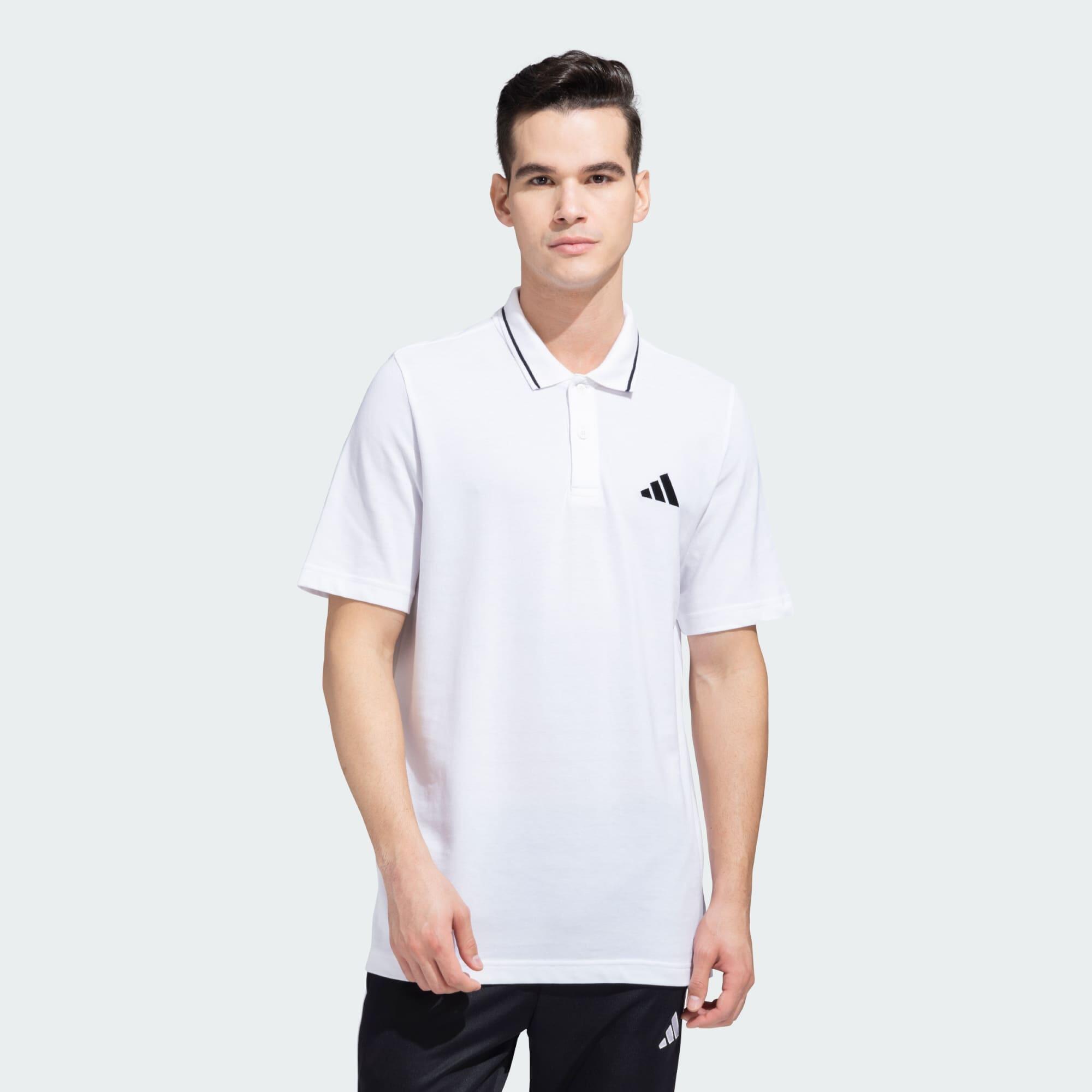 Adidas M SL PQ PS Men Sportswear Polo Shirts White-picture-36