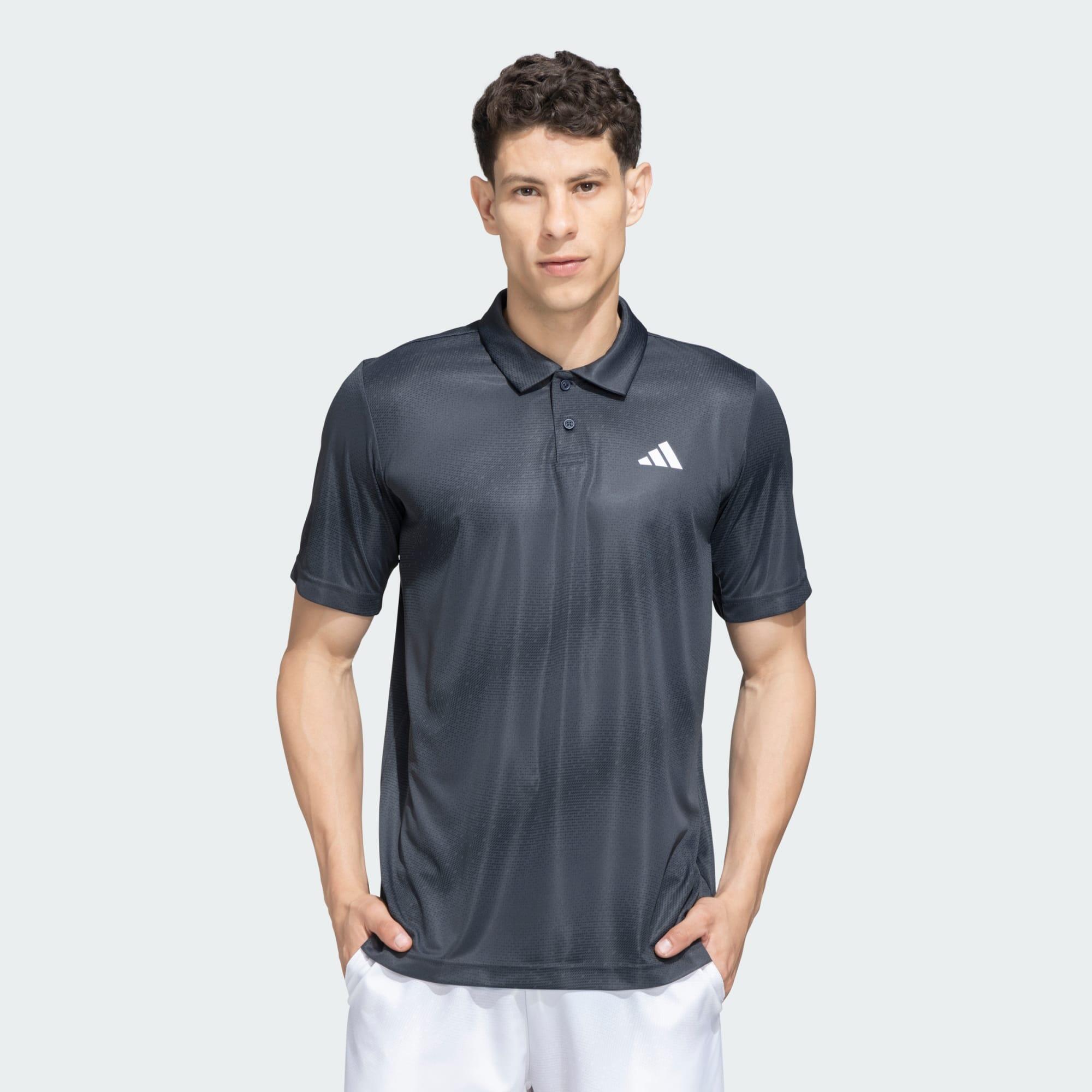 Adidas CLUB GRAPH POLO Men Tennis Polo Shirts Grey-image-38