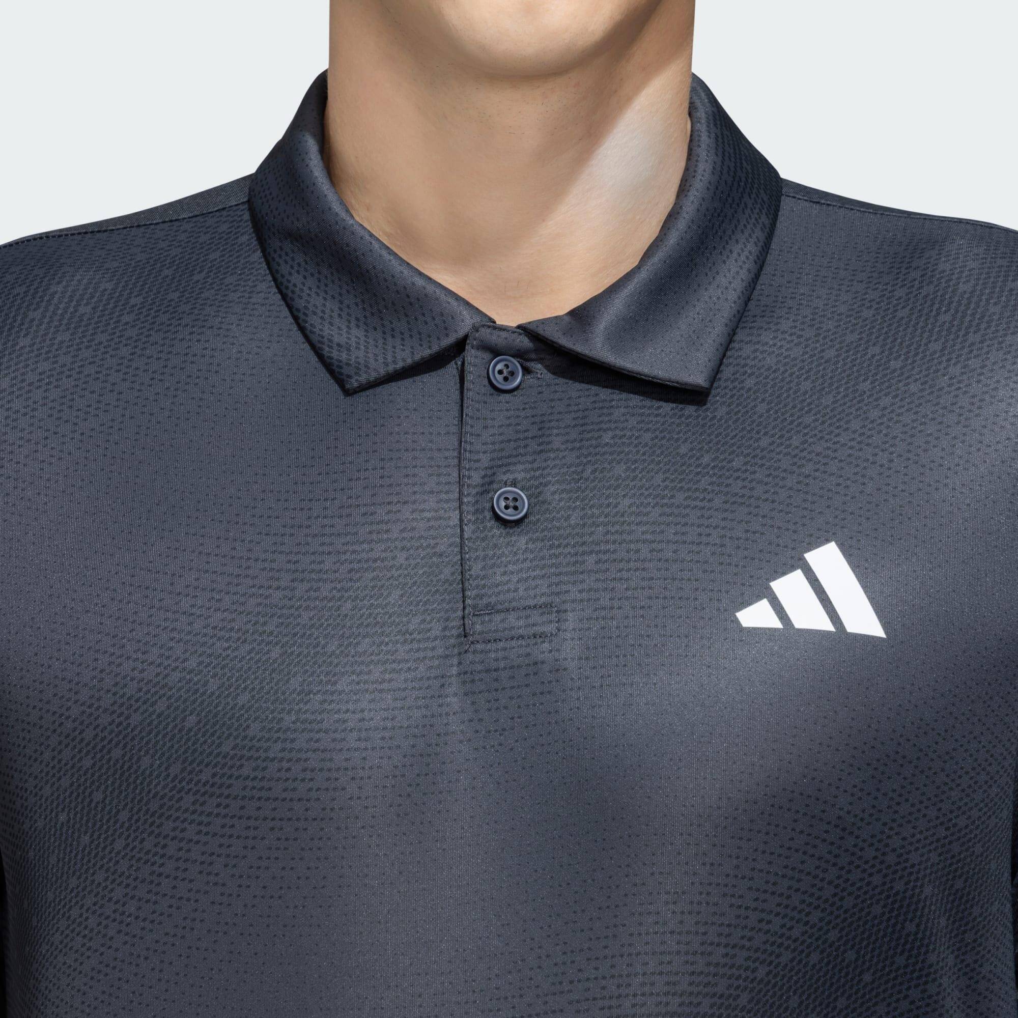 Adidas CLUB GRAPH POLO Men Tennis Polo Shirts Grey -  5