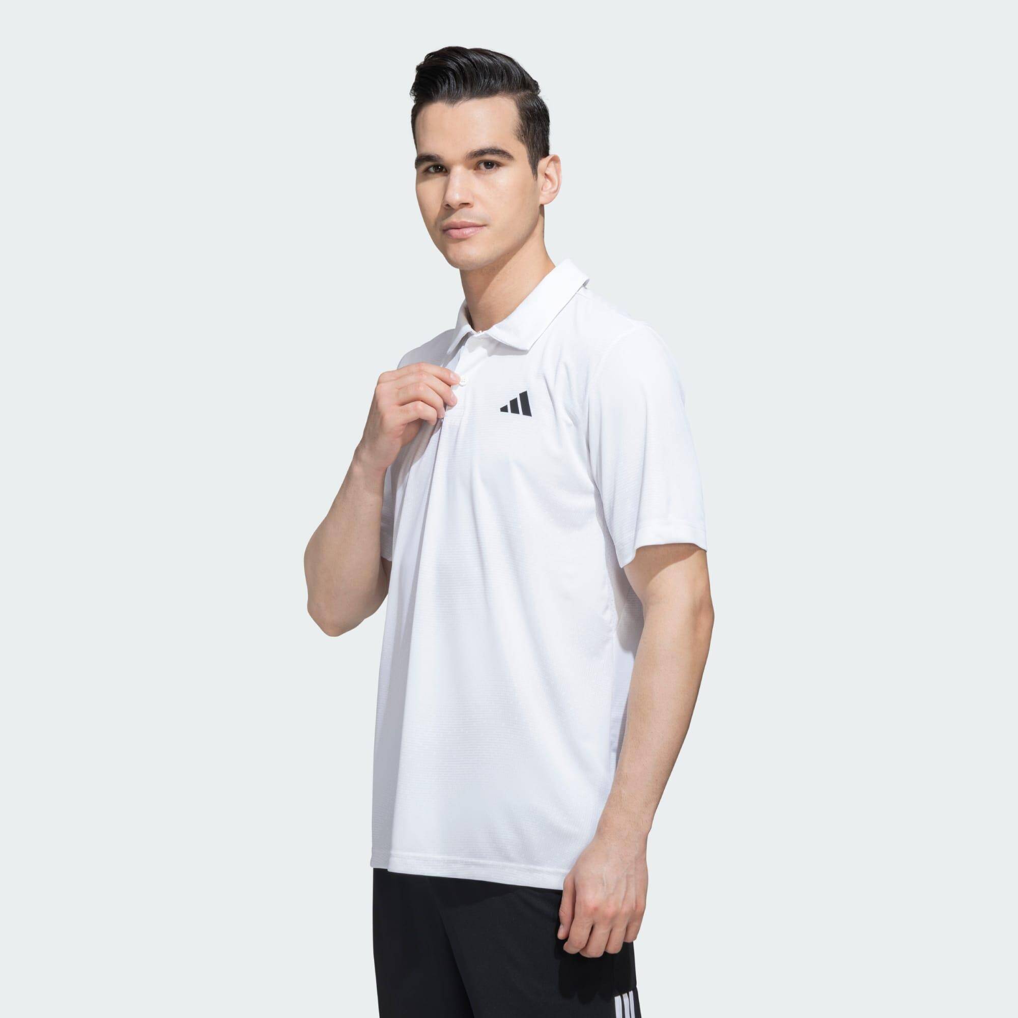 Adidas CLUB GRAPH POLO Men Tennis Polo Shirts White -  3