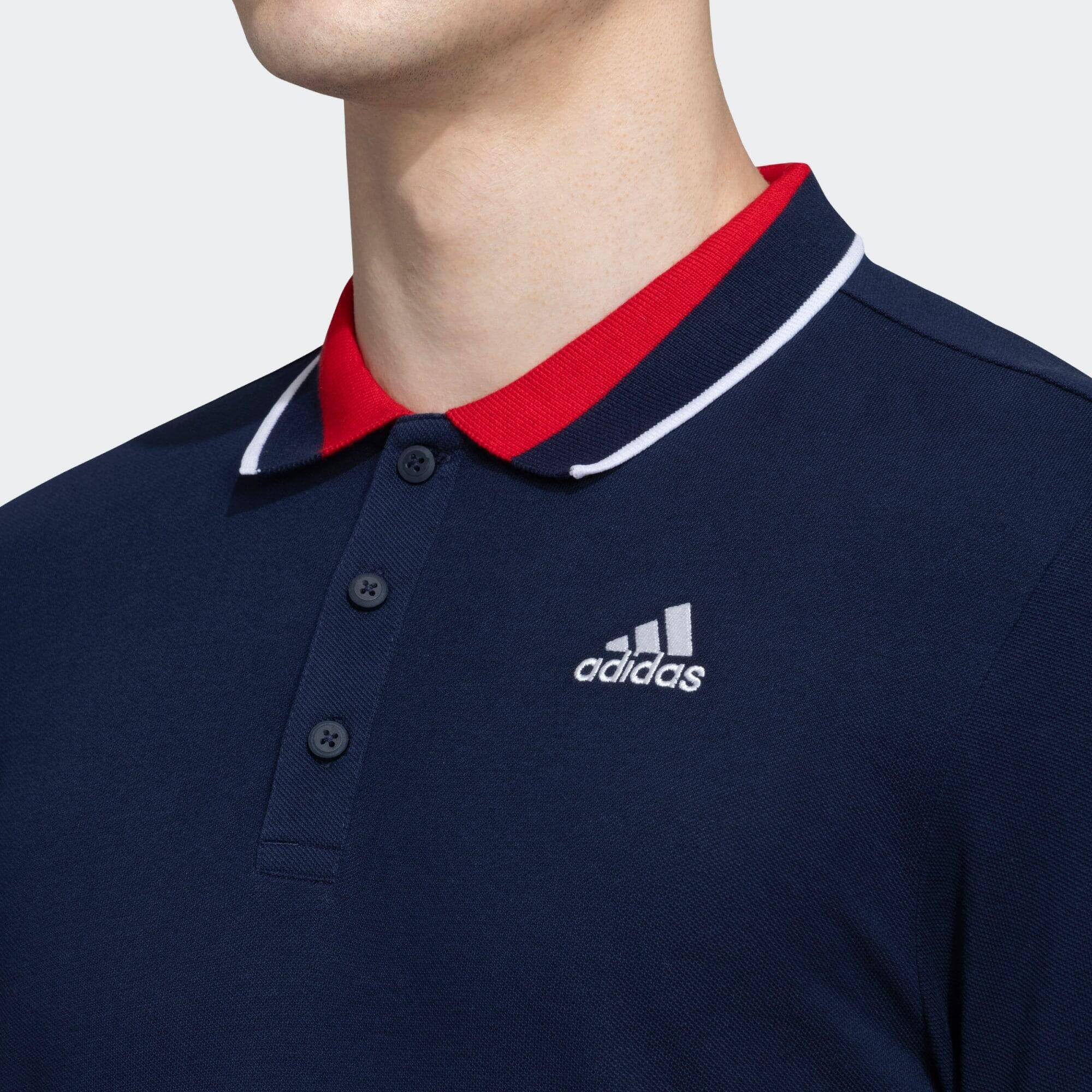 Adidas ESS Core Polo Men Training Polo Shirts Blue -  4