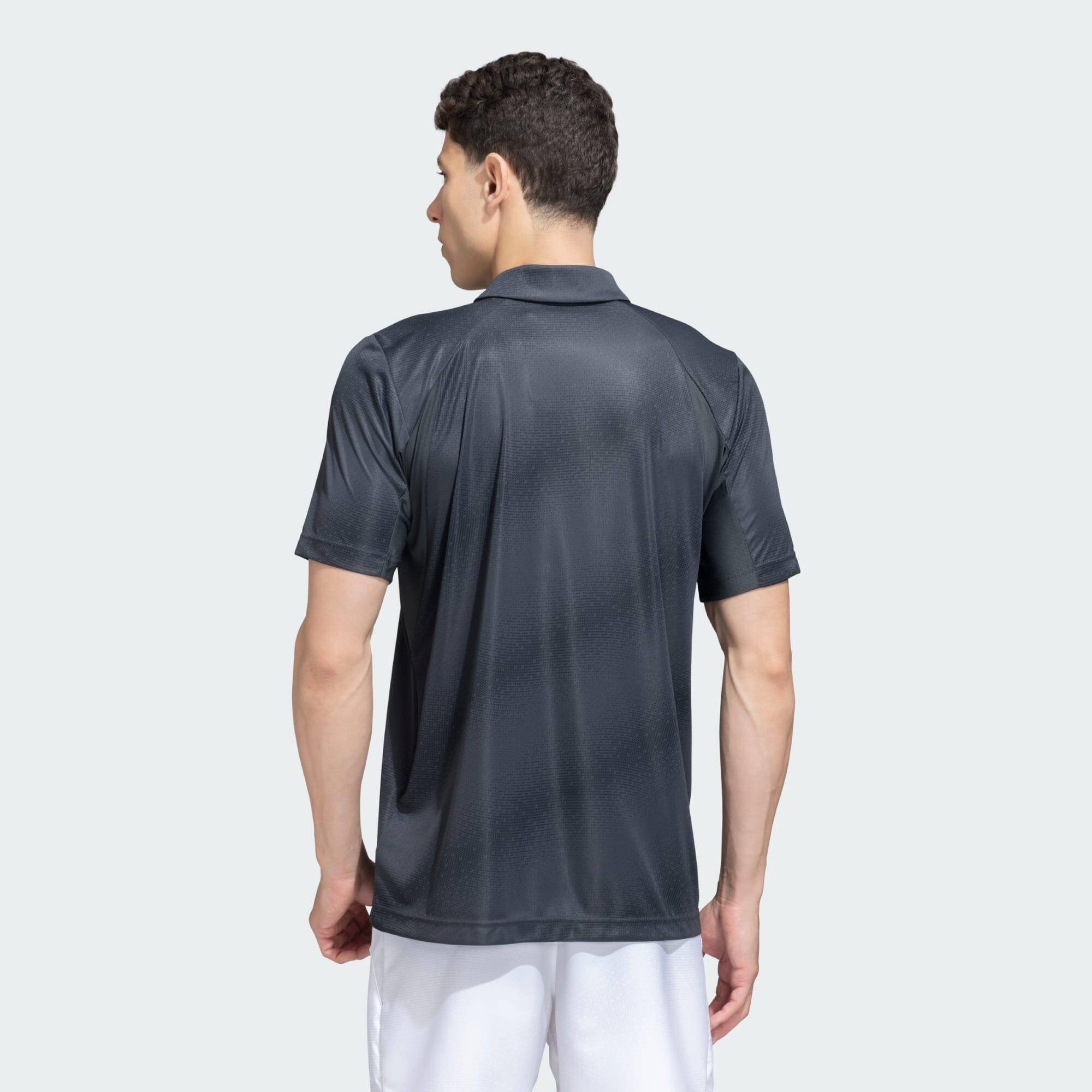 Adidas CLUB GRAPH POLO Men Tennis Polo Shirts Grey -  2