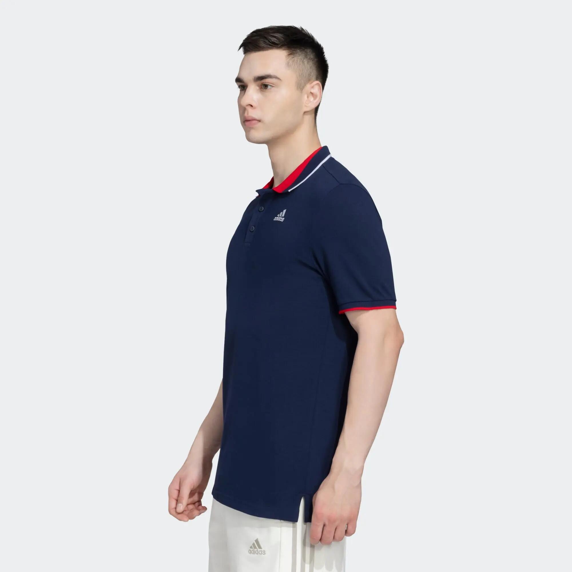 Adidas ESS Core Polo Men Training Polo Shirts Blue -  3
