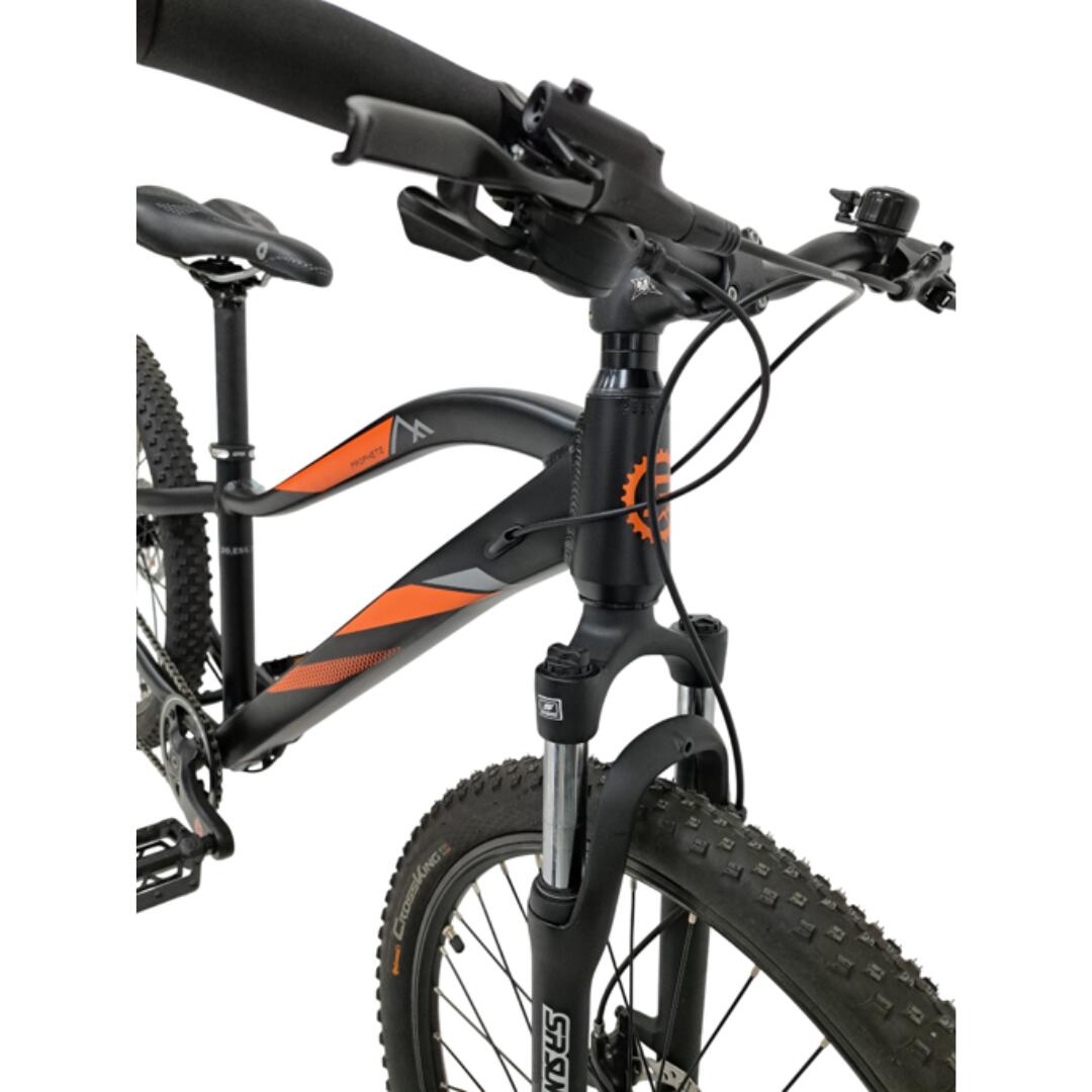 Gereviseerde Prophete 11721 kinderfiets - 24 inch, 8 versnellingen, zwart-oranje 3/3