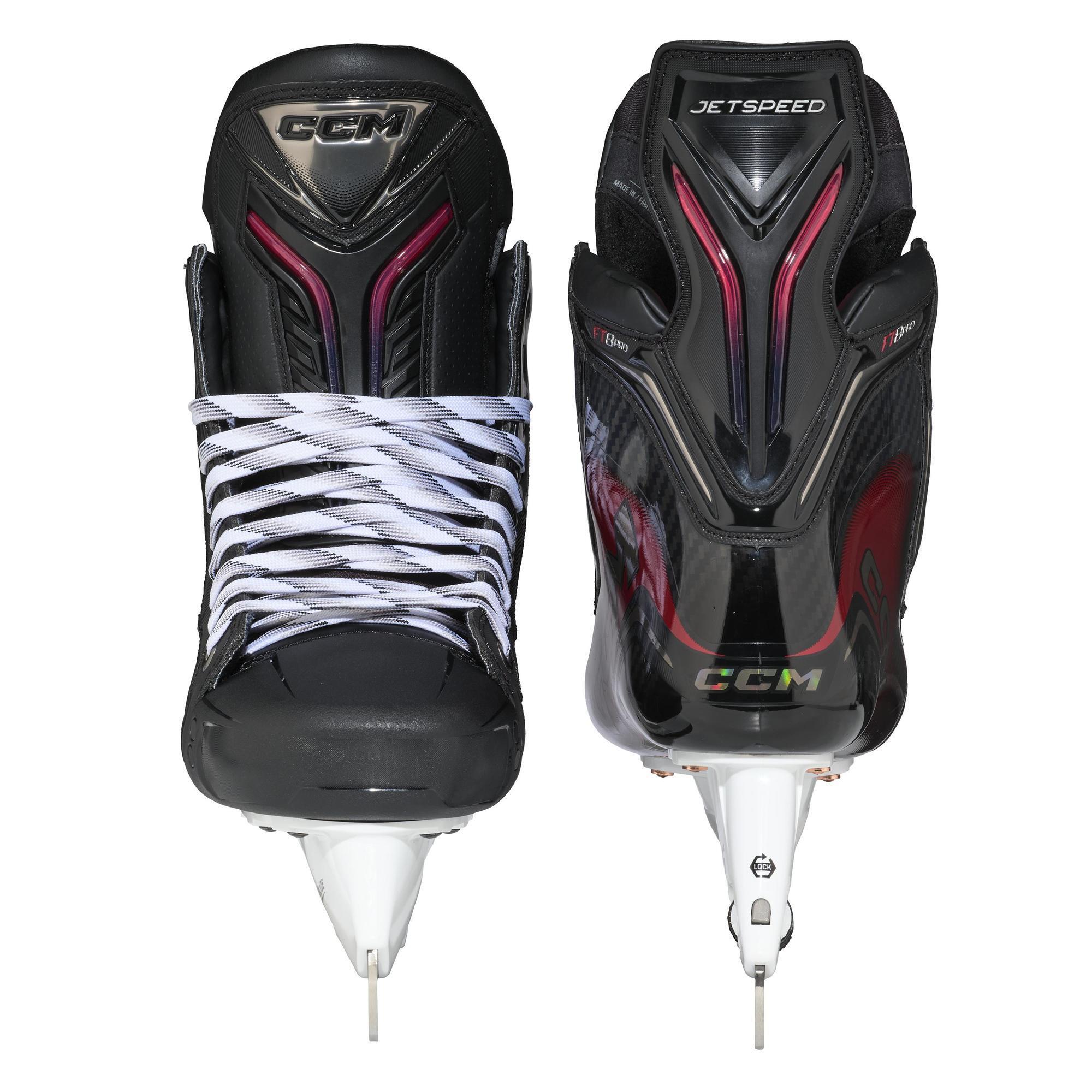 Jetspeed FT8 Pro Pattini da Hockey su Ghiaccio - Nero - Adulti 4/7