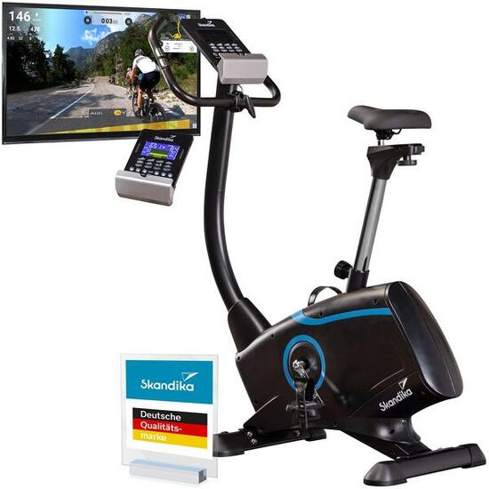 Vélo d'appartement connecté CardioBike Atlantis - 12 Programmes - inertie 10 kg