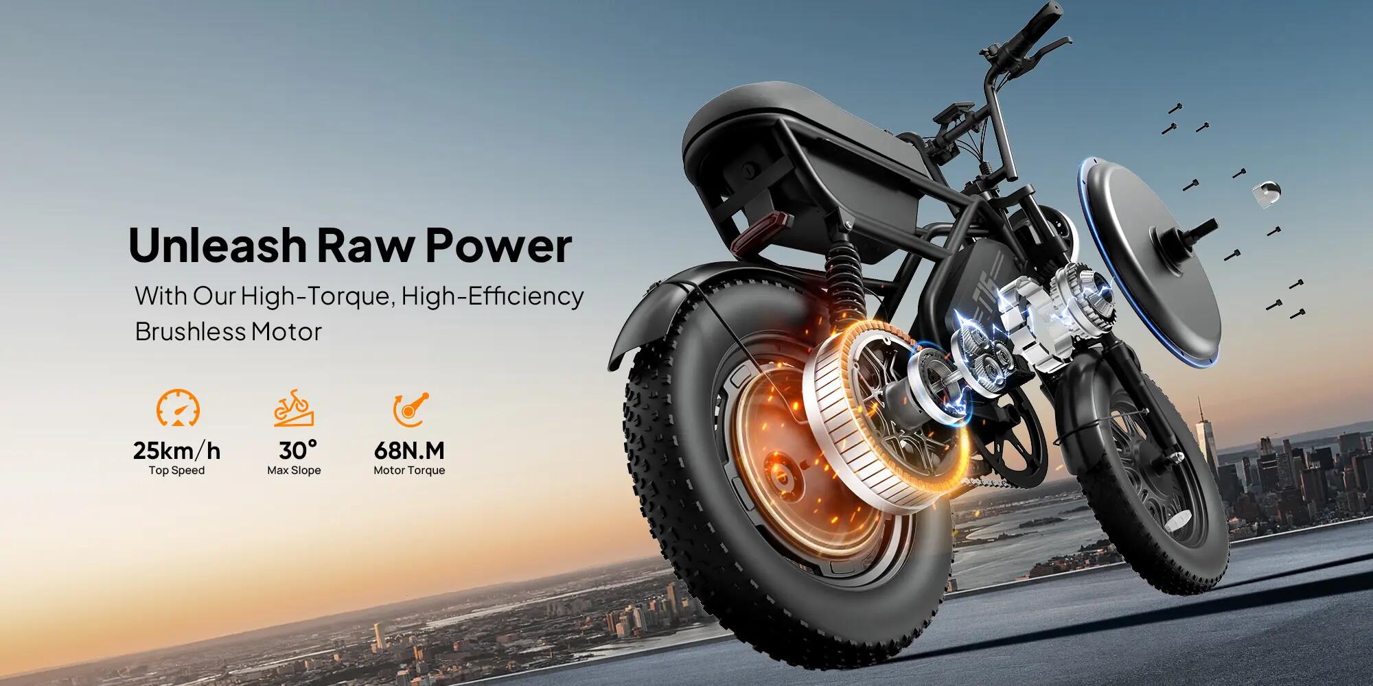 Bicicletta elettrica URLIFE T16 Full Suspension con batteria da 48V 13Ah 4/5
