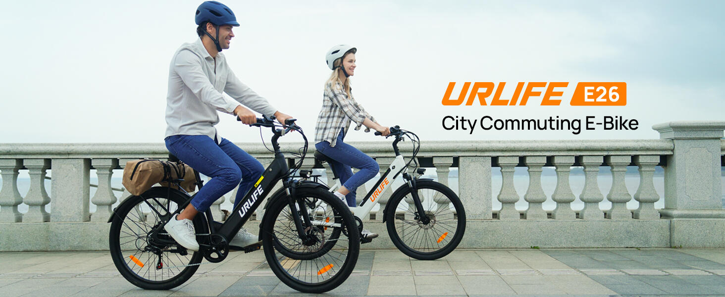Bicicleta elétrica para adultos URLIFE E26 Bateria 36V 13AH Pneu 26 polegadas 8/15