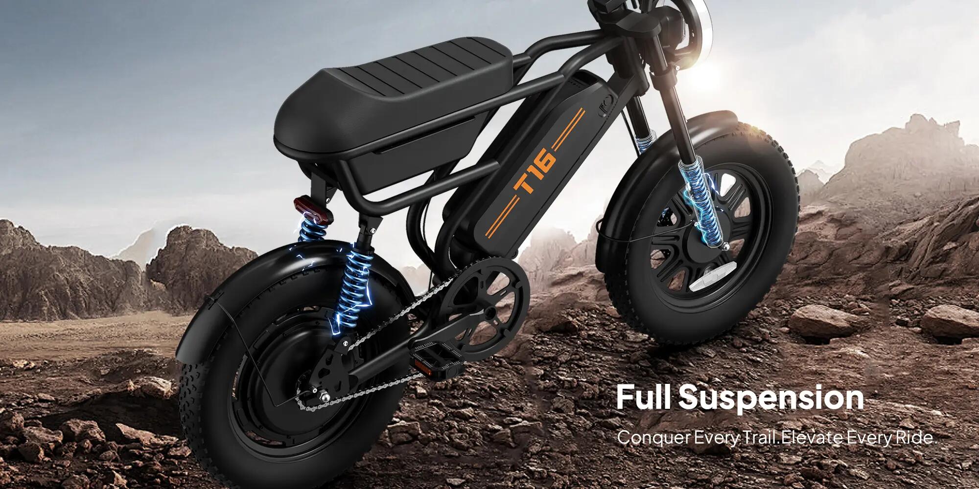Bicicletta elettrica per adulti URLIFE T16 Batteria 48V 13AH 13/15