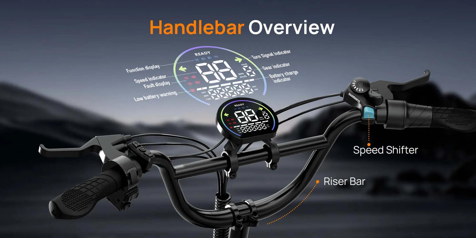 Electric Bike for Adults URLIFE T5 Foldable electric bicycle 48V 13Ah Battery El 14/15