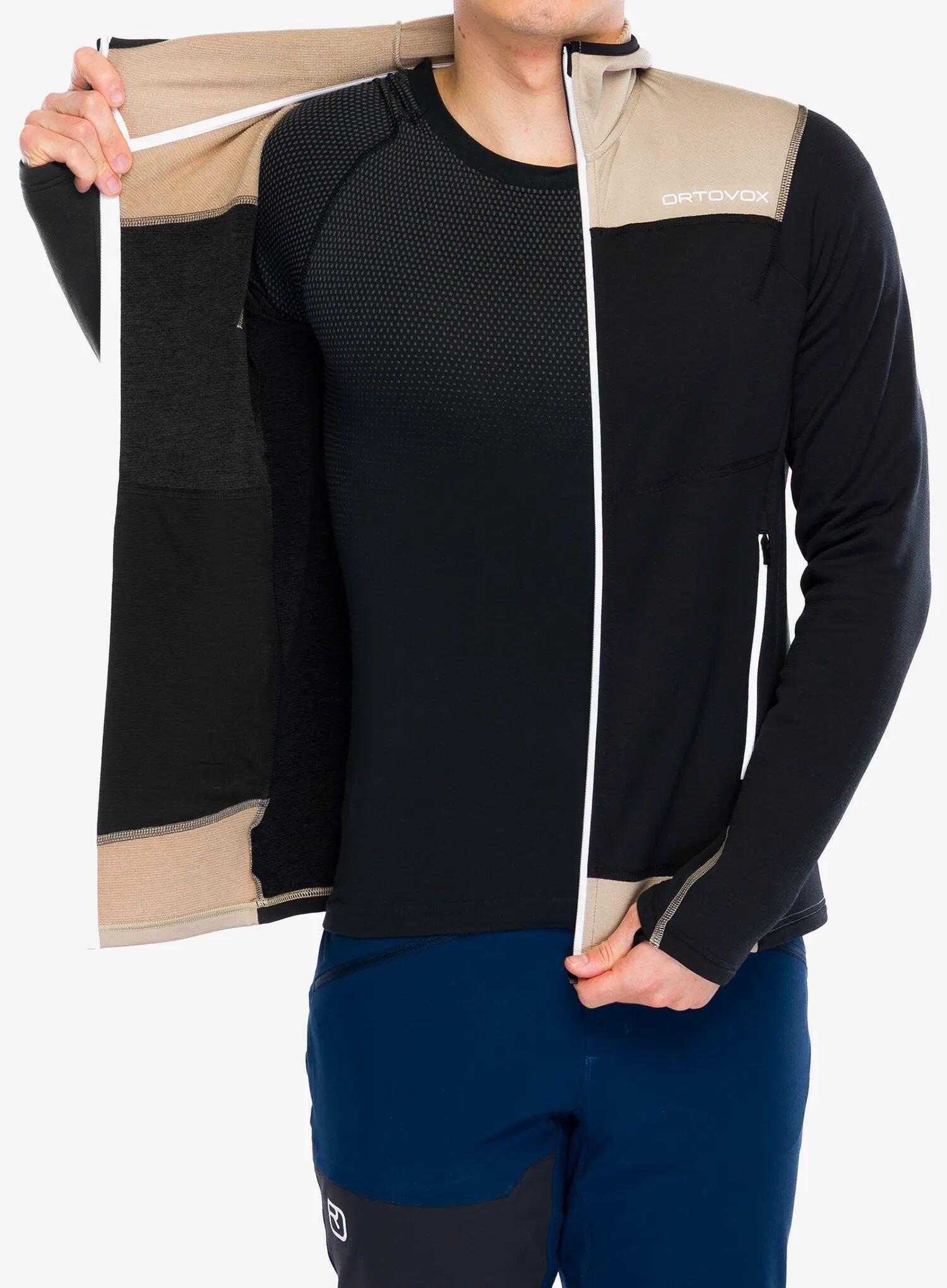 ORTOVOX Ortovox Herren Fleece Light Hoody black raven 6/7