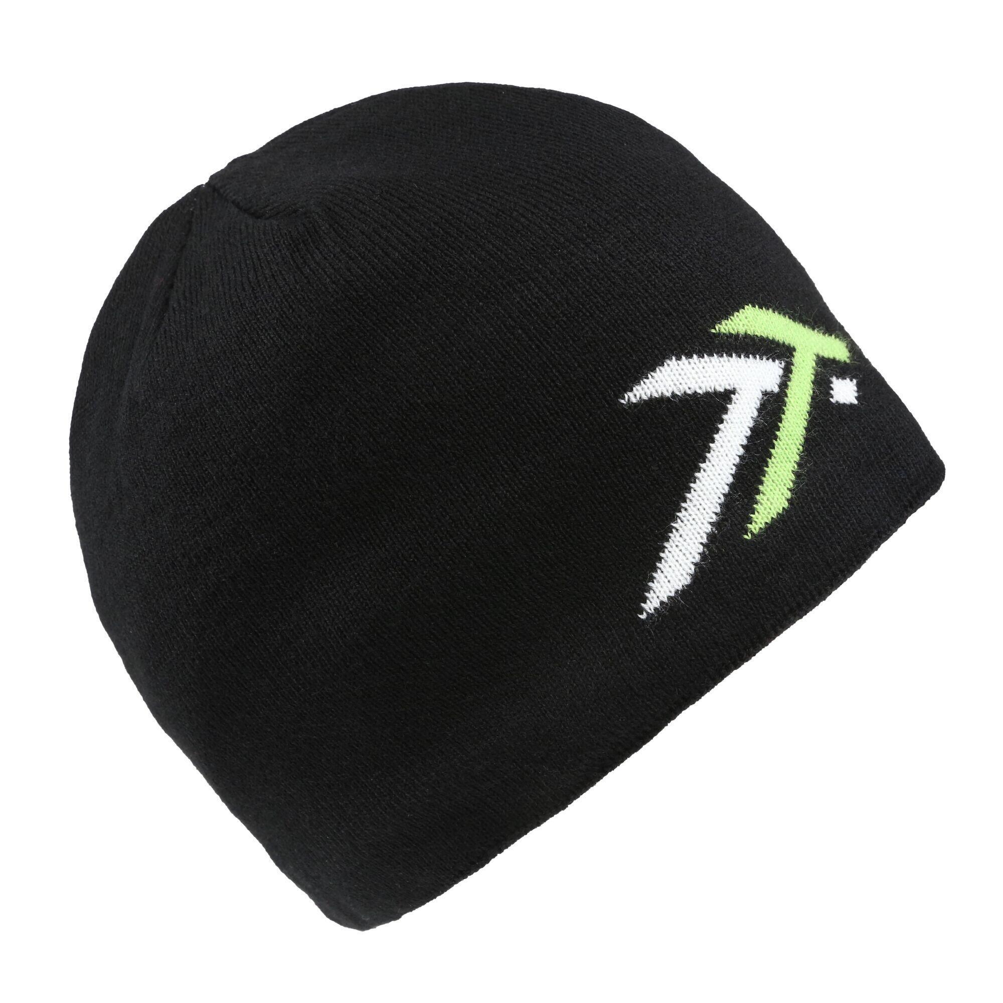 Mens Waterproof Beanie (Black/Lime Green) 1/5