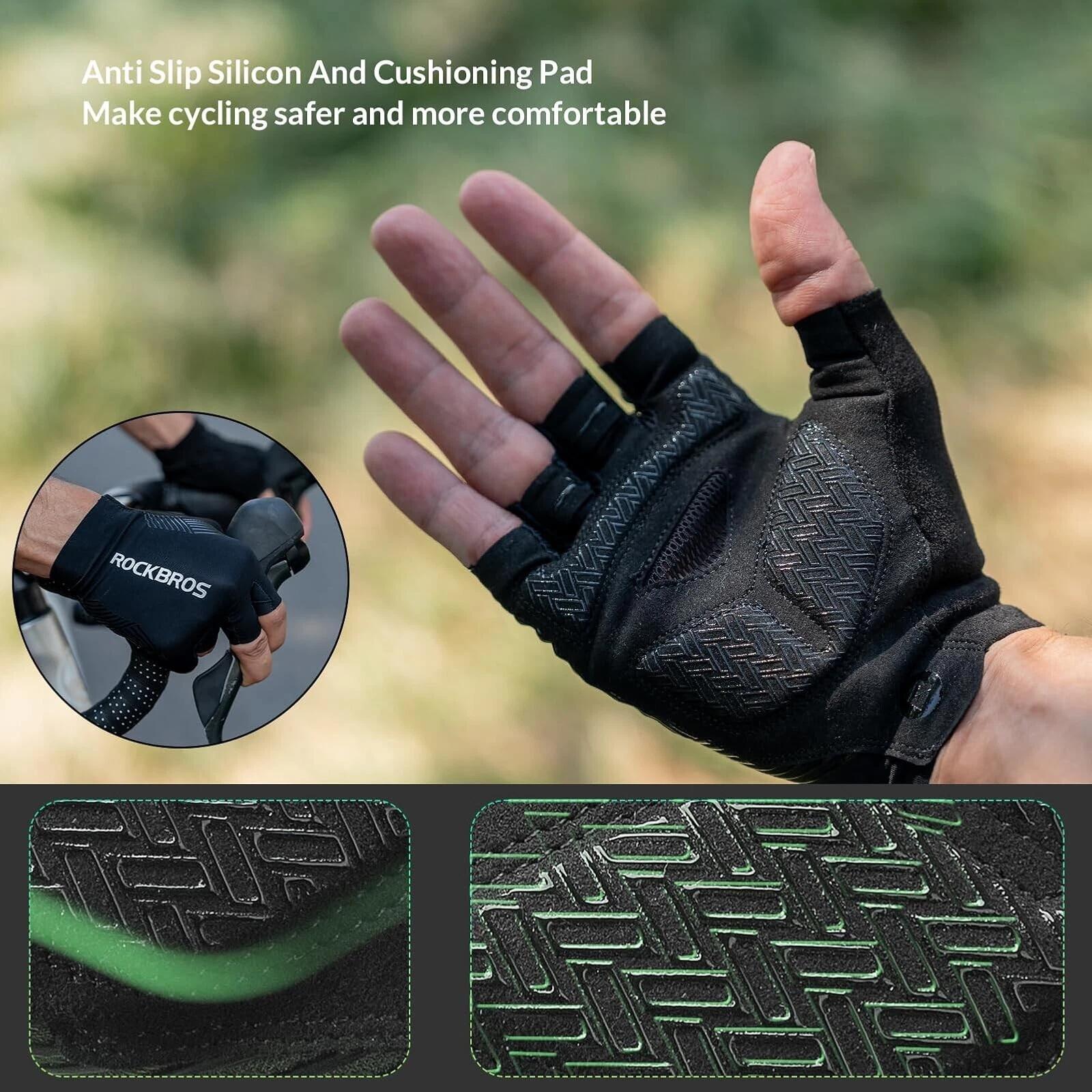 ROCKBROS Halbfinger-Fahrradhandschuhe 4/5