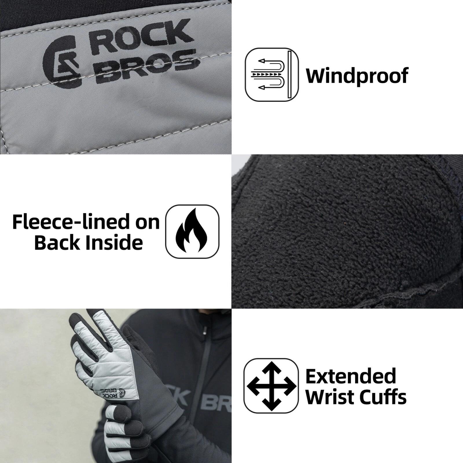 ROCKBROS Fahrradhandschuhe mit Zwei-Finger-Touchscreen 5/7