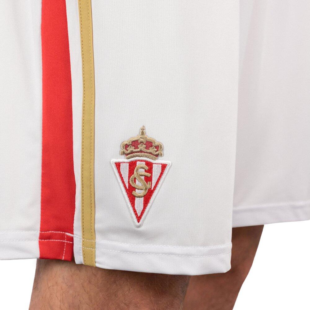 Short officiel homme Real Sporting de Gijón RSG Home Shorts Player M Blanc 4/6