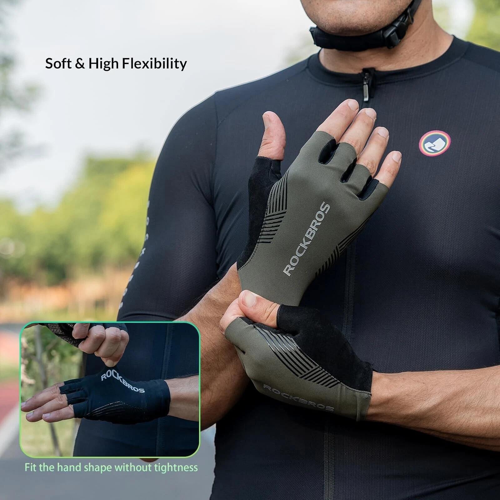 ROCKBROS Halbfinger-Fahrradhandschuhe 2/5