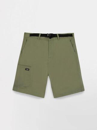 Bermuda Homme - Ceinture semi-élastique, poches - FUPPANEW - Vert