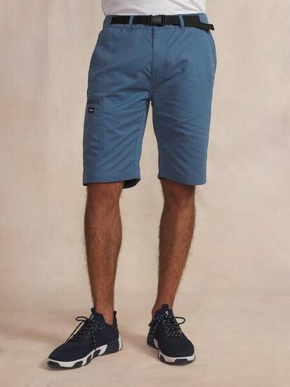 Bermuda sport homme ceinture semi-élastique fuppanew bleu