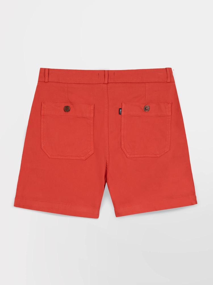 Bermuda - Casual - Femme - Ceinture droite avec passants - SINTABER - Rose/rouge 4/5