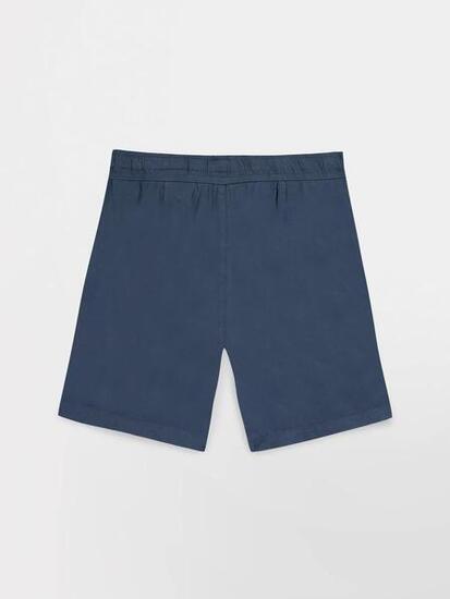 Short bermuda - Casual - Femme - Ceinture élastiquée, poches - MYRNOBER - Bleu