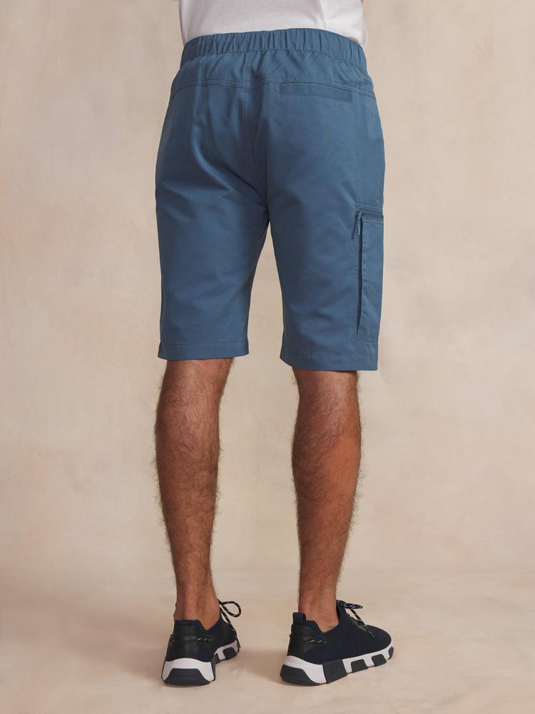 Bermuda - Homme - Semi-élastique, 3 poches - FUPPANEW - Bleu 2/5