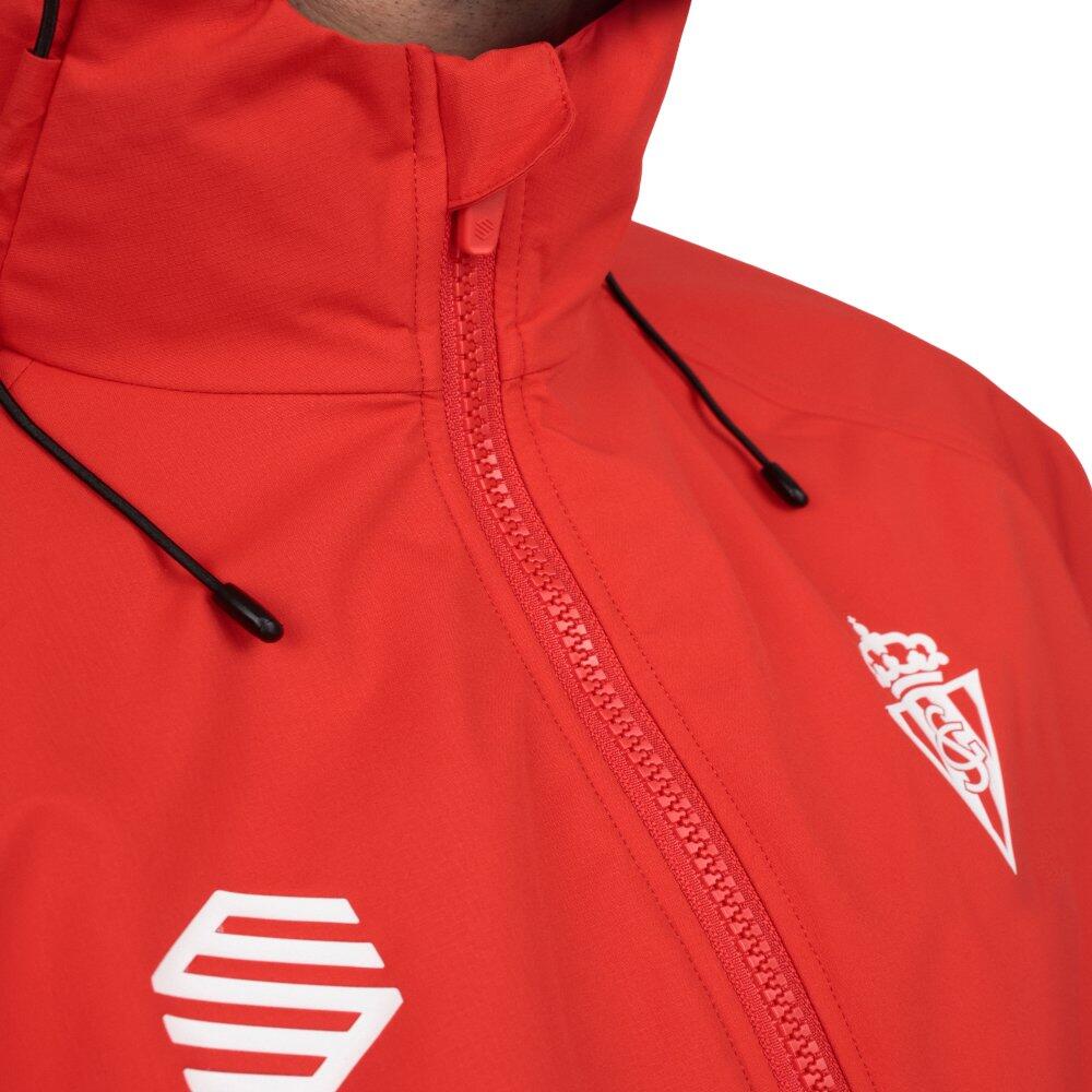 Giacca antipioggia calcio uomo RSG Rain Jacket Player U Rosso 5/7