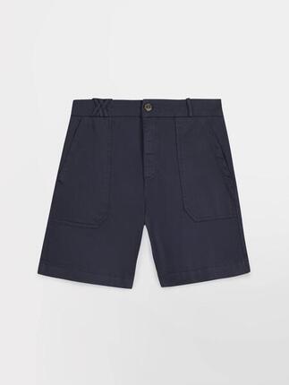 Bermuda - femme - ceinture droite - sintaber - blanc/écru