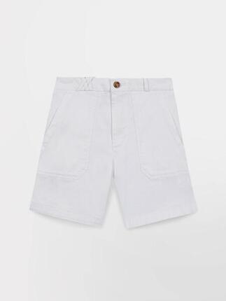 Bermuda - femme - ceinture droite - sintaber - blanc/écru