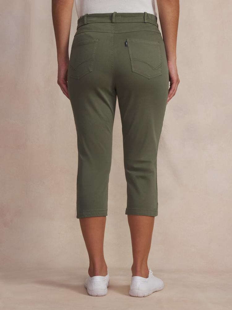 Corsaire - femme - ceinture semi-élastique - sintacor - vert 2/5