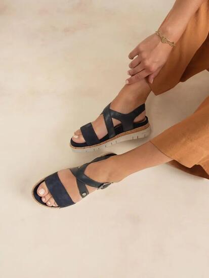 Sandales plates - Lifestyle - Femme - ZOELENN - Bleu marine
