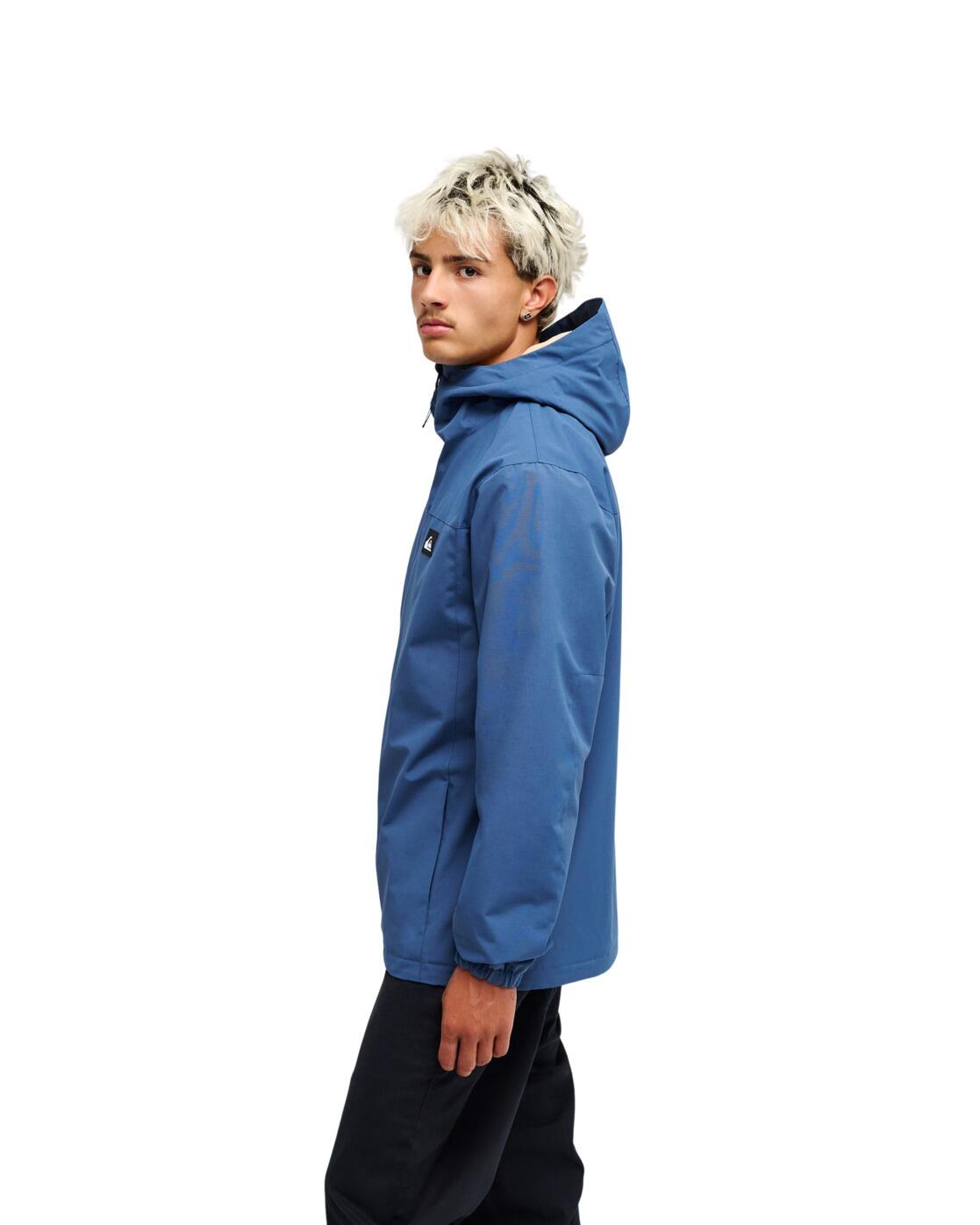 Waterdicht Jack met capuchon OVERCAST 3K WARM Blau Heren 3/4
