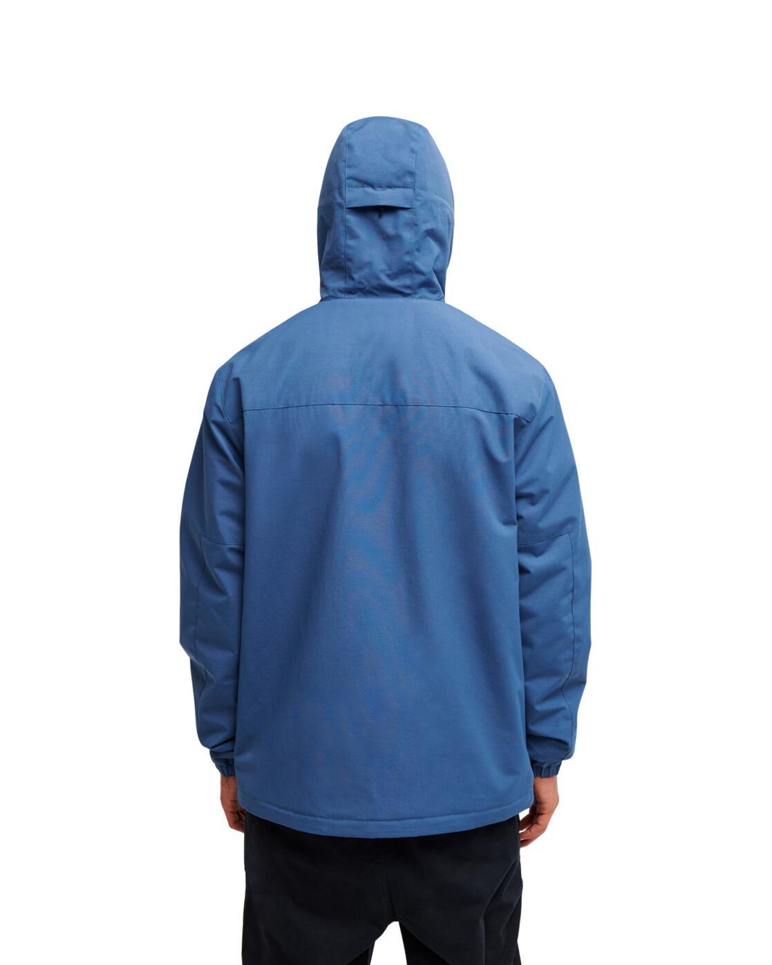 Waterdicht Jack met capuchon OVERCAST 3K WARM Blau Heren 2/4