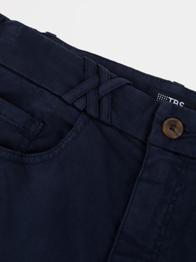 Bermuda - femme - ceinture semi-élastique, poches - bleu marine 5/5