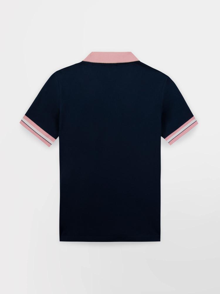 Polo - femme - manches courtes - maggypol - bleu marine 5/5