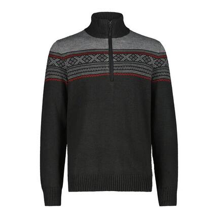 Trui met rits col CMP Wooltech