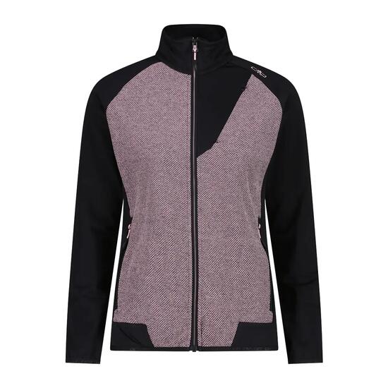 Polaire tecnica ibrida con zip donna CMP
