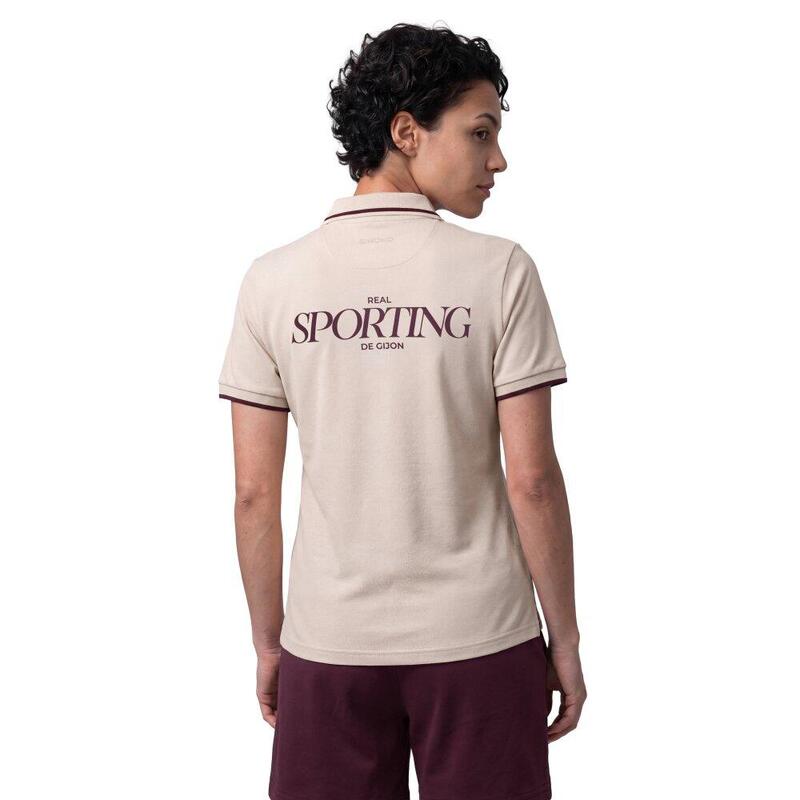 Tricou polo pentru femei cu imprimeu de fotbal RSG Travel Polo Player W Bej