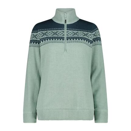 Pull 1/2 zip en maille femme CMP