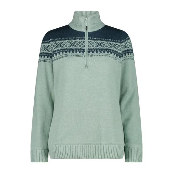 Pull 1/2 zip en maille femme CMP