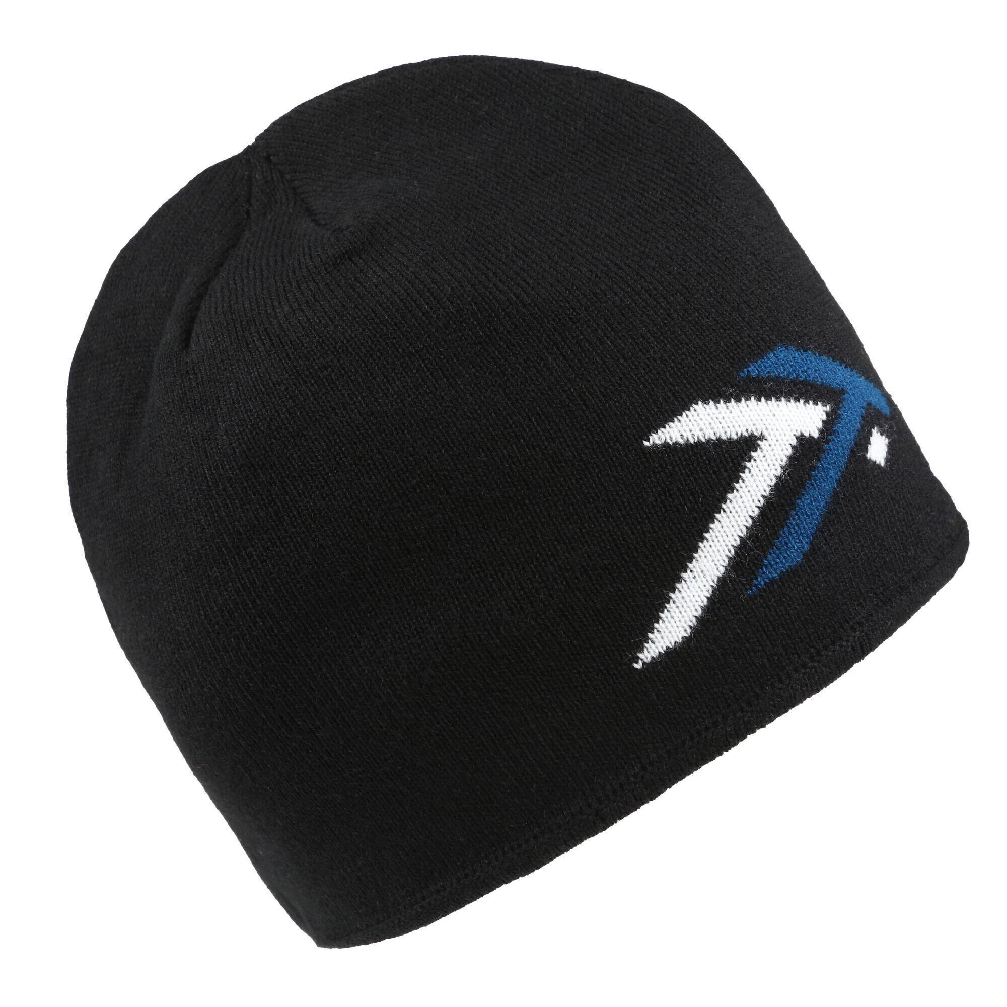 Mens Waterproof Beanie (Black/Petrol Blue) 1/5