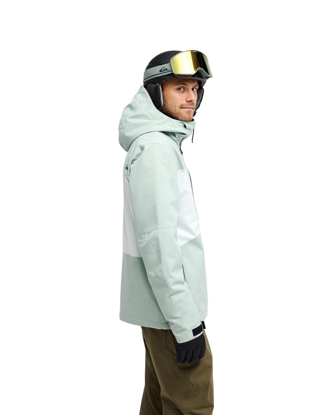Chaqueta técnica de snow DAWSON 10K Verde Hombre 3/4