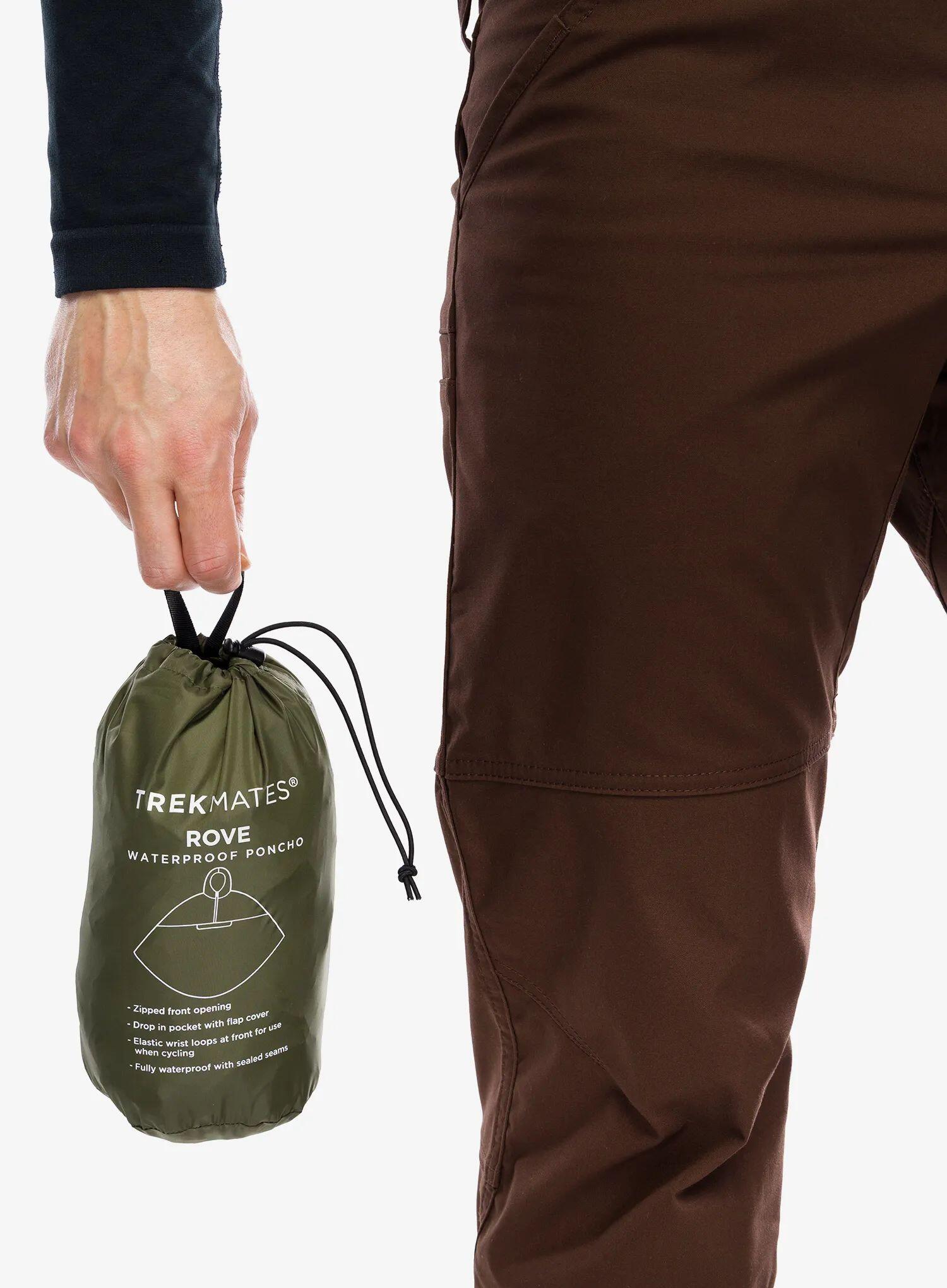 Peleryna turystyczna Trekmates Rove Poncho - moss/moss 7/7