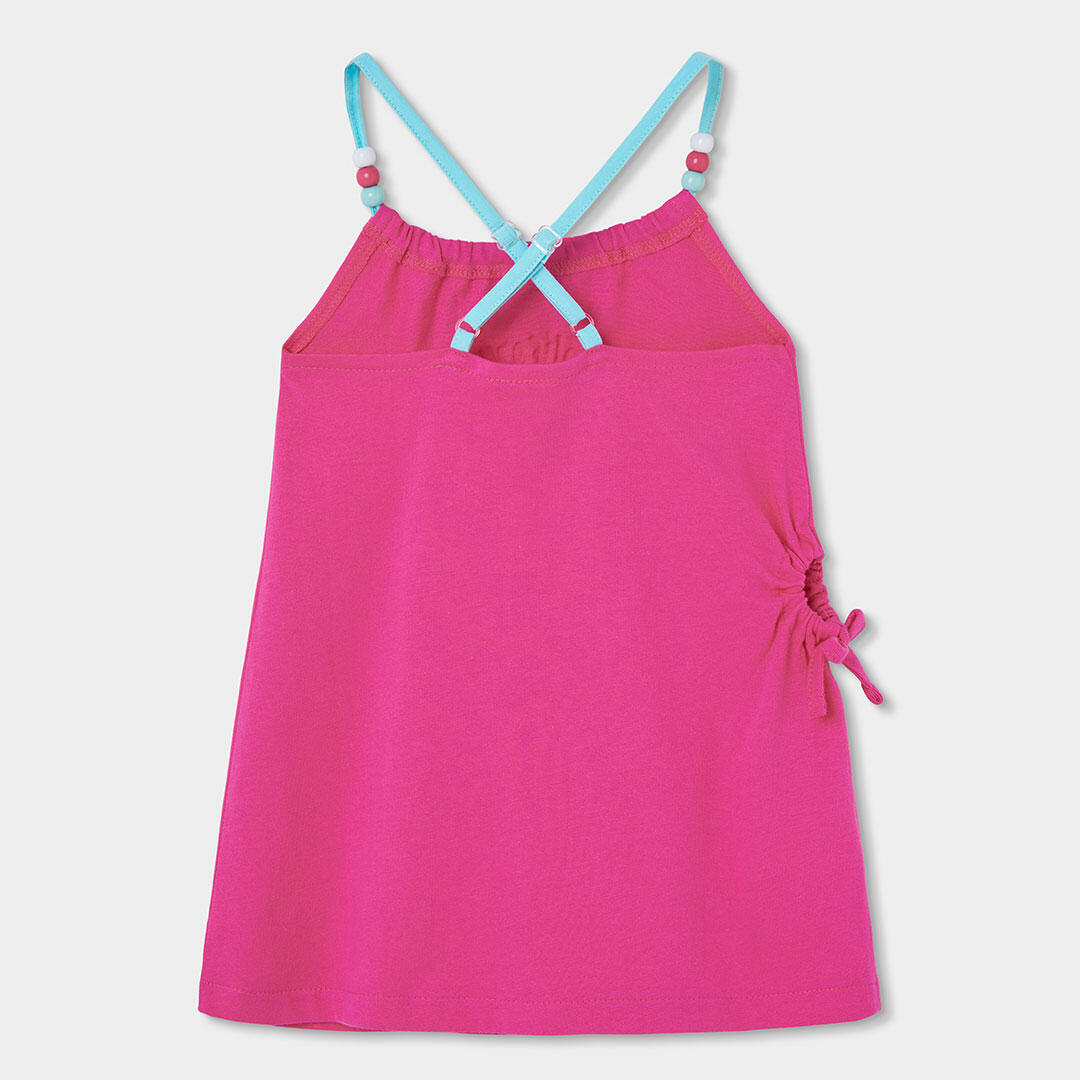Vestido para niña de tejido ligero, morado 2/4