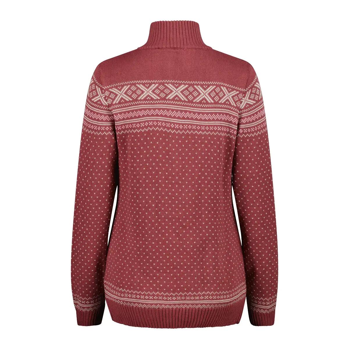 Sudadera con media cremallera mujer CMP Wooltech 2/3