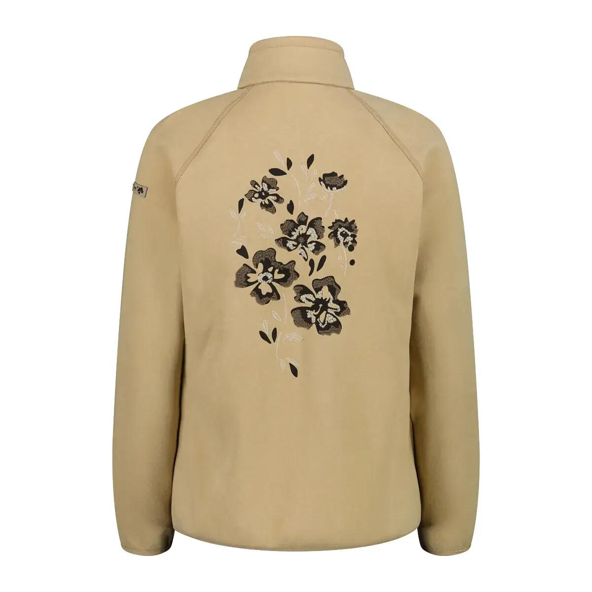 Polar melanzowany z nadrukiem kwiatowym damski CMP Knit Tech 2/3