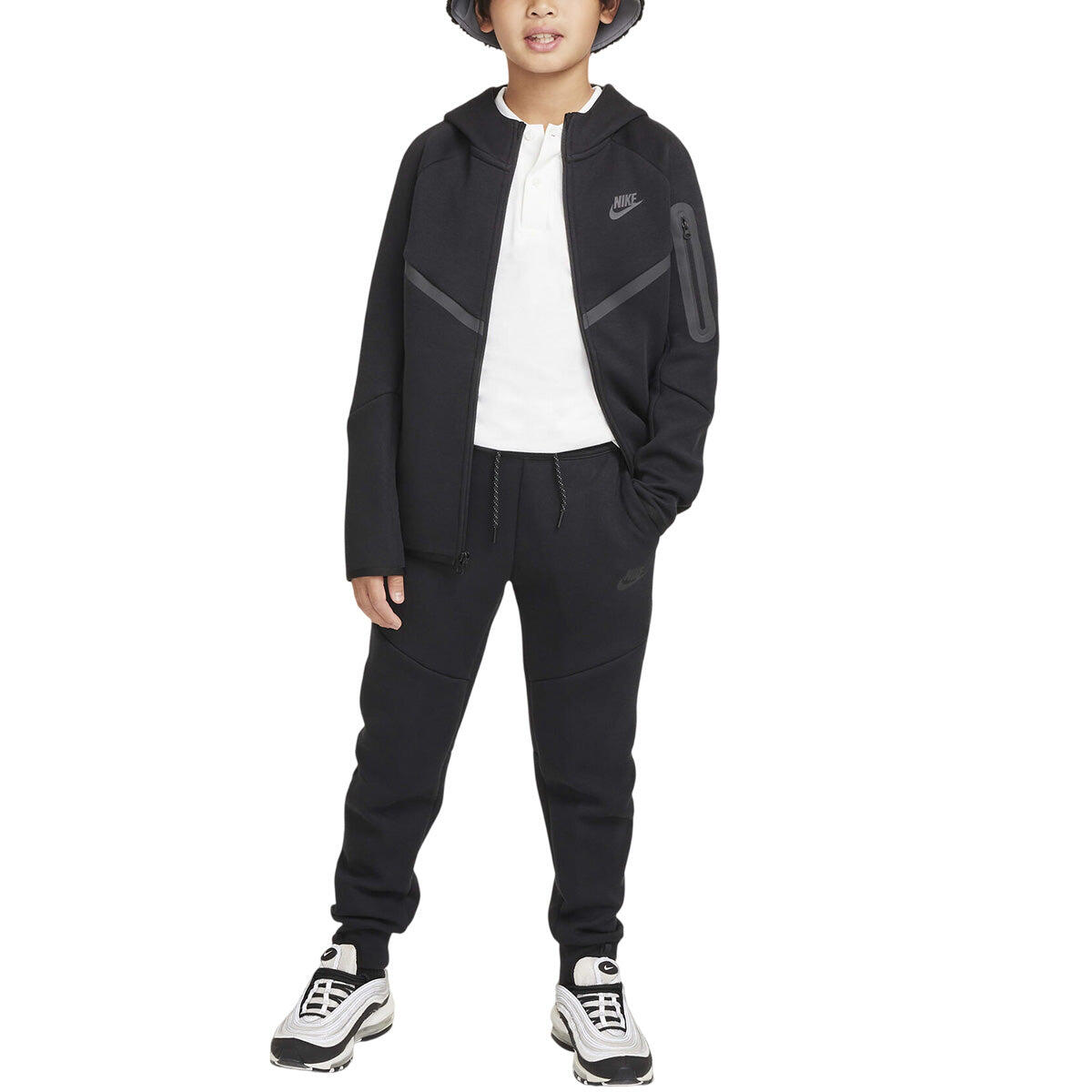 Sudadera con Capucha y Cremallera Nike Tech Fleece Junior 7/7